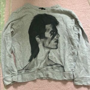 Maje David Bowie sweatshirt
